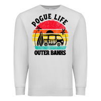 Dove Grey car pogue life outer banks Premium Sweatshirt - artisFamous