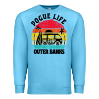 Ocean Blue car pogue life outer banks Premium Sweatshirt - artisFamous