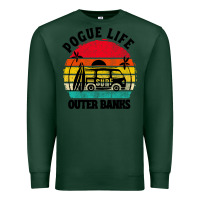 Sports Green car pogue life outer banks Premium Sweatshirt - artisFamous