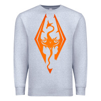 Heather Grey skyrim elder scrolls oblivion Premium Sweatshirt - artisFamous