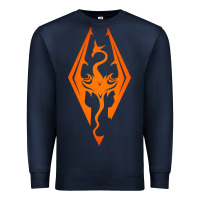 Navy skyrim elder scrolls oblivion Premium Sweatshirt - artisFamous