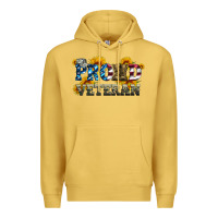 Antique Gold proud veteran boots and hats Premium Hoodie - Artiststas