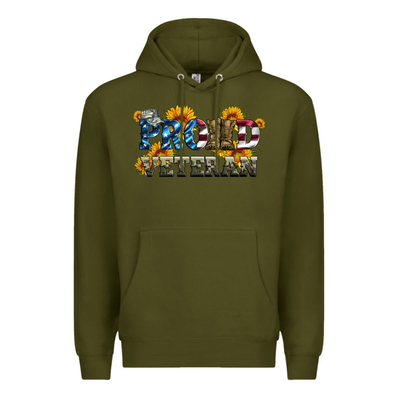 Proud Veteran Boots And Hats Premium Hoodie by Artiststas | Teevron