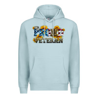 Blue Mist proud veteran boots and hats Premium Hoodie - Artiststas