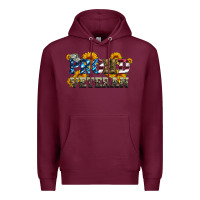 Burgundy proud veteran boots and hats Premium Hoodie - Artiststas