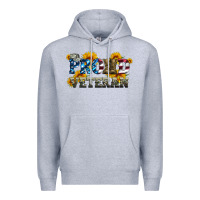 Heather Grey proud veteran boots and hats Premium Hoodie - Artiststas