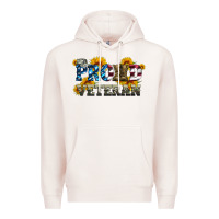 Pale Pink proud veteran boots and hats Premium Hoodie - Artiststas