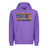 Purple proud veteran boots and hats Premium Hoodie - Artiststas