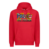 Red proud veteran boots and hats Premium Hoodie - Artiststas