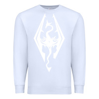 White skyrim elder Premium Sweatshirt - artisFamous