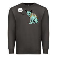 Smoke lying cat Premium Sweatshirt - artisFamous