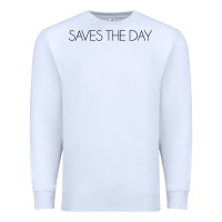 White Saves The Day Premium Sweatshirt - artisFamous