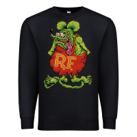 Black classic rat fink Premium Sweatshirt - artisFamous