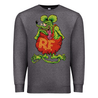 Charcoal Heather classic rat fink Premium Sweatshirt - artisFamous
