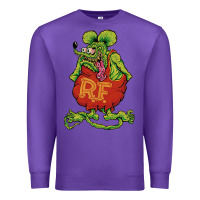 Purple classic rat fink Premium Sweatshirt - artisFamous