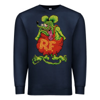 Navy classic rat fink Premium Sweatshirt - artisFamous