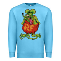 Ocean Blue classic rat fink Premium Sweatshirt - artisFamous