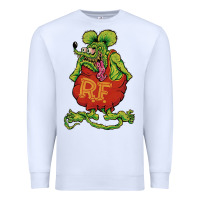 White classic rat fink Premium Sweatshirt - artisFamous