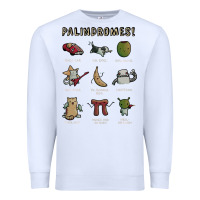 White palindromes! Premium Sweatshirt - artisFamous