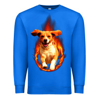 True Royal Dog In Fire Premium Sweatshirt - artisFamous