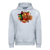Heather Grey Juneteenth sneaker and heel afro woman Urban Hoodie - RanaPortraitStore