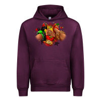 Mauve Wine Juneteenth sneaker and heel afro woman Urban Hoodie - RanaPortraitStore