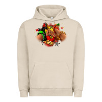 Pigment French Oak Juneteenth sneaker and heel afro woman Urban Hoodie - RanaPortraitStore
