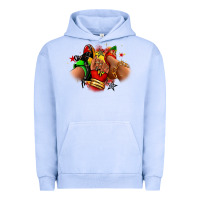 Pigment Grape Ice Juneteenth sneaker and heel afro woman Urban Hoodie - RanaPortraitStore
