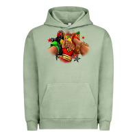 Pigment Oil Green Juneteenth sneaker and heel afro woman Urban Hoodie - RanaPortraitStore