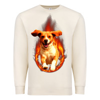 Sandshell Dog In Fire Premium Sweatshirt - artisFamous