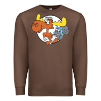 Chestnut Vintage Rocky And Bullwinkle Premium Sweatshirt - artisFamous