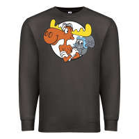 Smoke Vintage Rocky And Bullwinkle Premium Sweatshirt - artisFamous