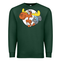 Sports Green Vintage Rocky And Bullwinkle Premium Sweatshirt - artisFamous