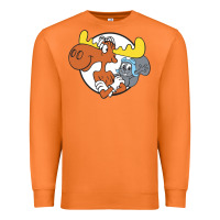 Carrot Vintage Rocky And Bullwinkle Premium Sweatshirt - artisFamous