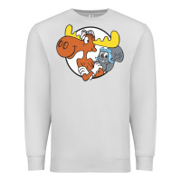 Dove Grey Vintage Rocky And Bullwinkle Premium Sweatshirt - artisFamous