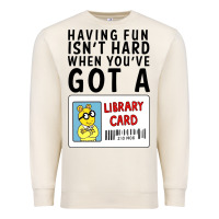 Sandshell arthur library card classic rachelrae09 Premium Sweatshirt - artisFamous