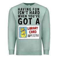 Seafoam arthur library card classic rachelrae09 Premium Sweatshirt - artisFamous