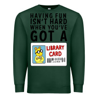 Sports Green arthur library card classic rachelrae09 Premium Sweatshirt - artisFamous