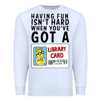 White arthur library card classic rachelrae09 Premium Sweatshirt - artisFamous
