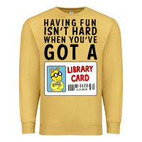 Antique Gold arthur library card classic rachelrae09 Premium Sweatshirt - artisFamous