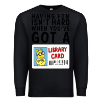 Black arthur library card classic rachelrae09 Premium Sweatshirt - artisFamous