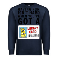 Navy arthur library card classic rachelrae09 Premium Sweatshirt - artisFamous