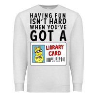 Oatmeal Heather arthur library card classic rachelrae09 Premium Sweatshirt - artisFamous