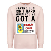 Pale Pink arthur library card classic rachelrae09 Premium Sweatshirt - artisFamous