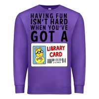 Purple arthur library card classic rachelrae09 Premium Sweatshirt - artisFamous