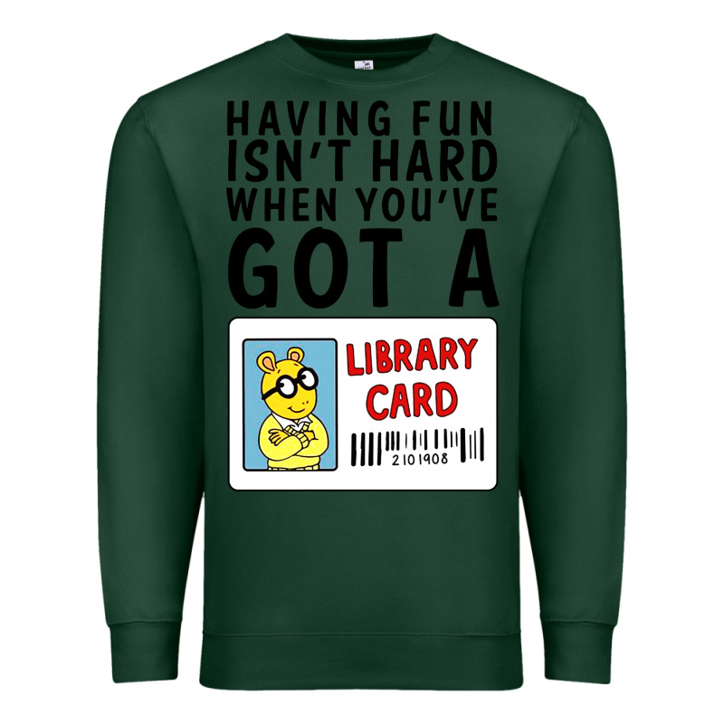 Arthur Library Card Classic Rachelrae09 Premium Sweatshirt by artisFamous | Teevron