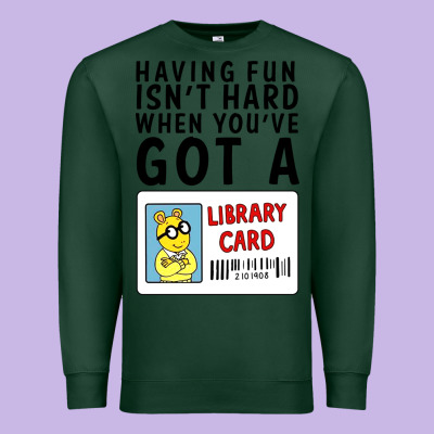 Arthur Library Card Classic Rachelrae09 Premium Sweatshirt Designed By Artisfamous
