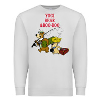 Dove Grey yogi bear & boo boo Premium Sweatshirt - artisFamous