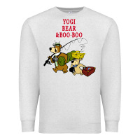 Oatmeal Heather yogi bear & boo boo Premium Sweatshirt - artisFamous