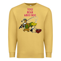 Antique Gold yogi bear & boo boo Premium Sweatshirt - artisFamous